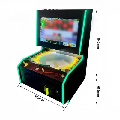 Tela sensível ao toque 10 em 1 console de jogos de caixa de metal de mesa de jogo