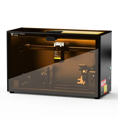 Twotrees TS5-7W gravador a laser para diy de copos máquina de gravação a laser de mesa 4 em 1 rotativo com sistema de fluxo de ar ideal