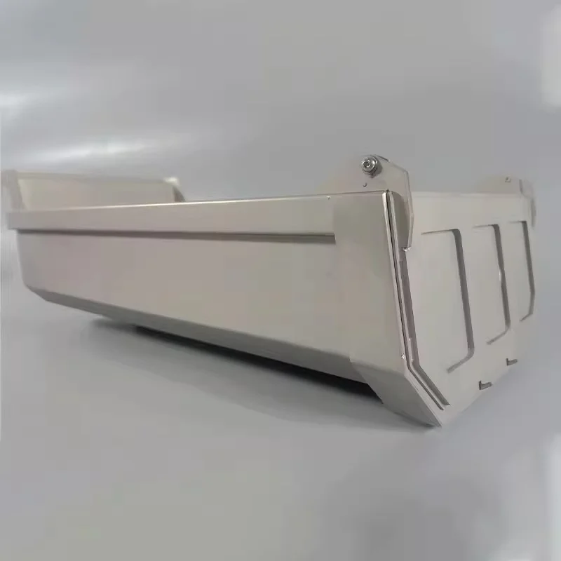 U-Shaped 6*6 Bucket Stainless Steel Dump Truck For 1/14 Tamiya RC Scania 770S MAN Benz Volvo Romote Control Trailer - Image 2