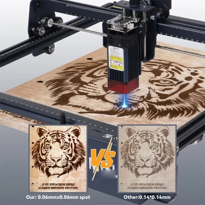 6w/12w cnc cortador a laser gravador telefone & wifi usb/app/mesa on-line woodwoker metal vidro acrílico laser corte máquina de gravura