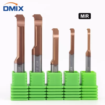 Dmix mir chato cortador para rosqueamento de carboneto revestido mini torno interno ferramenta turing cópia pequeno buraco liga aço tungstênio