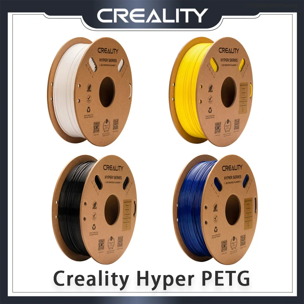 Filamento original CREALITY Hyper PETG de alta velocidade 1,75 mm 1KG Filamentos PETG 3D Hyper Series para impressora 3D K1/Ender-5