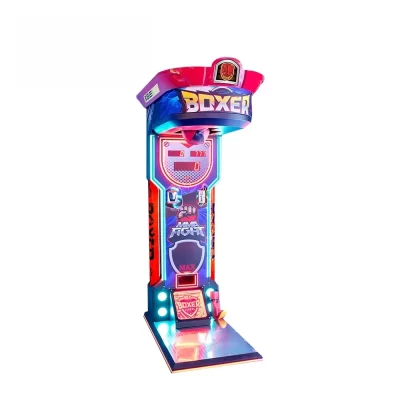 Máquina perfuradora de boxe colorida para parque, máquina de treinamento, jogo de fliperama de vídeo operado por moedas, máquina de fliperama de boxe de alta qualidade
