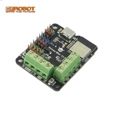 Dfrobot romeo mini ESP32-C3 placa de controle robô com driver de motor 2x1.7a suporte wifi bluetooth 5 analógico digital uart i2c