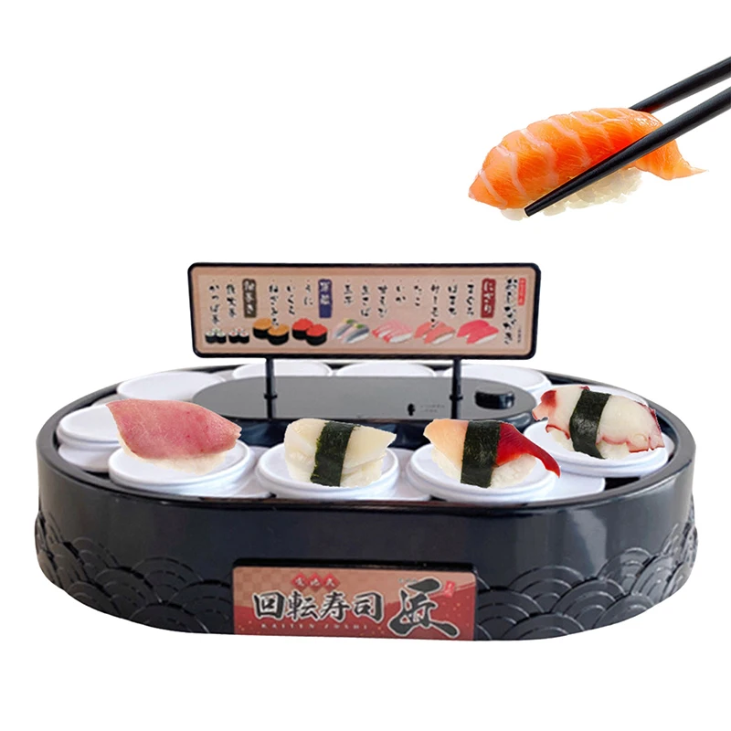 Macarons Turntable Display Stand Placas, Transportador Sushi Machine, Cupcakes Rotativos Automáticos De 360 Graus, Presentes De Festa De Casamento