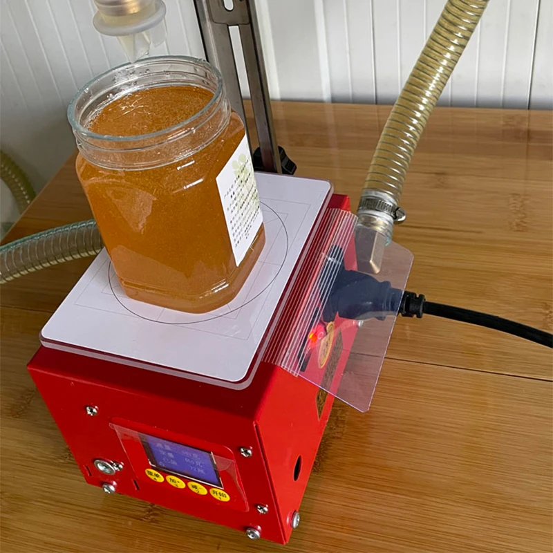 Máquina elétrica comercial de enchimento de mel, 5kg, engrenagem, bomba de mel, tipo de pesagem, líquido viscoso, enchimento automático, processador de alimentos - Image 2