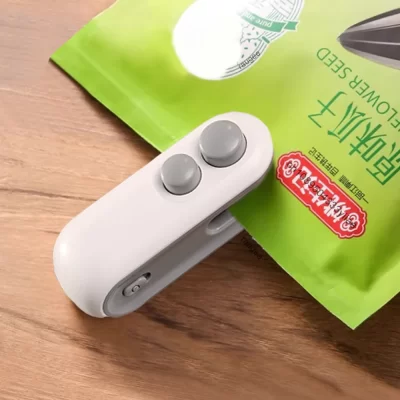 Mini máquina de selagem de saco de calor, selador de saco de plástico recarregável, selador térmico de saco de embalagem de alimentos portátil, selador de calor de saco de plástico