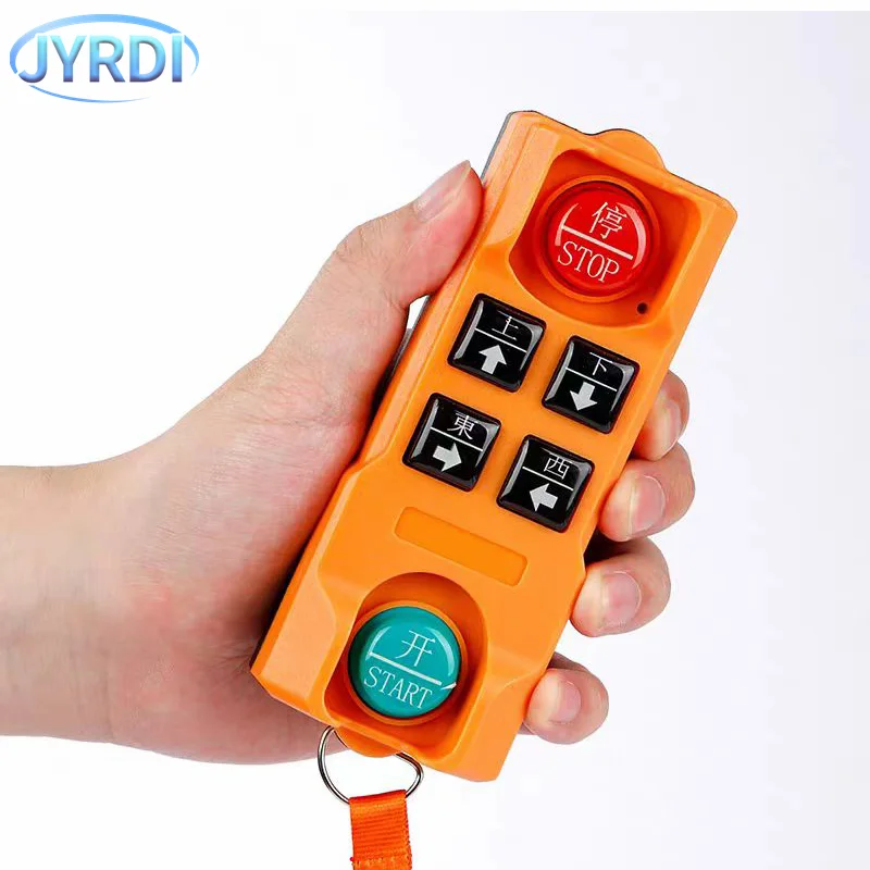 YU-4 4 buttons singIe speed industrial Wireless Radio Crane Remote Control switches Hoist track crane Lift controller - Image 4