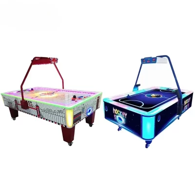 Jogo cidade indoor arcade moeda operação esportes mesa de hóquei ar vencedor loteria empurrar bola console de jogo