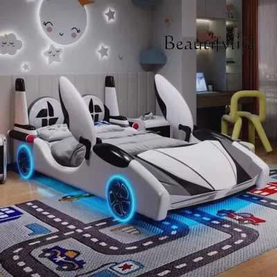 Cama moderna e exclusiva, confortável, economiza espaço, piso de madeira, escritório único, crianças, cama queen, luxo, móveis da moda