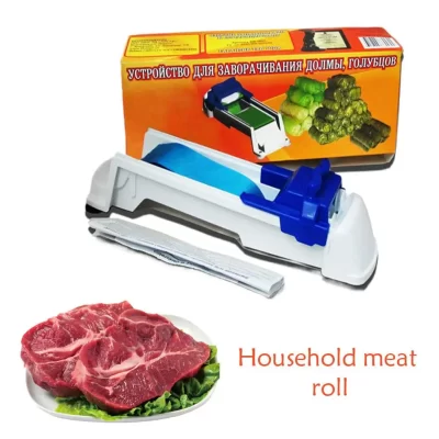 Máquina de rolamento de carne cozinha pequenas ferramentas máquina de rolamento de carne vegetal máquina de sushi ferramentas de cozinha prático portátil compacto