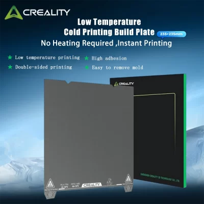 Placa de construção de impressão a frio Creality baixa temperatura 235x235mm dupla face sem aquecimento necessário para K1/Ender-3 V3 SE/KE/CR-10 SE