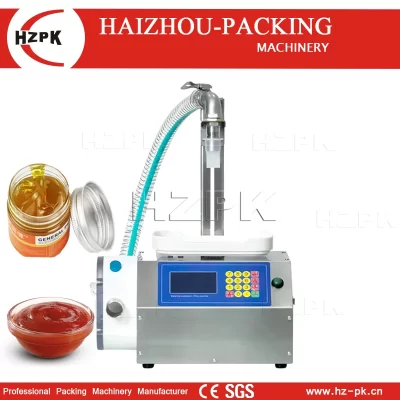 HZPK Máquina de enchimento de líquidos com controle digital, enchimento automático para suco, leite, óleo e perfume, enchimento de alta viscosidade CSY-A3