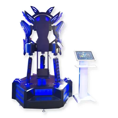 Grande salão de videogame VR aeronaves console de jogos somatossensorial Dark Wings realidade virtual dinâmica