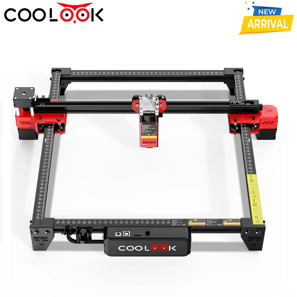 Coolook CK1-55 kit diy laser mestre gravador cortador para iniciante carpintaria cnc máquina de corte metal acrílico couro - Image 6