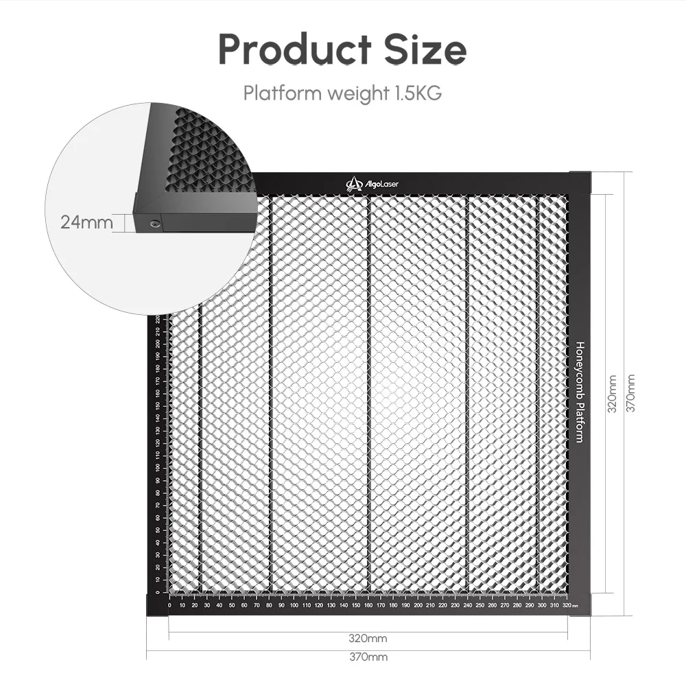 AlgoLaser Gravador a laser Mesa de painel de favo de mel para laser universal CNC Diodo de favo de mel CO2 Cortador de gravador a laser - Image 5