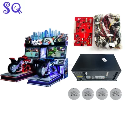 F & f arcade dinâmico super motocicleta kit diy motocicleta de corrida motor condução jogo tabuleiro simulador console jogo corrida das crianças