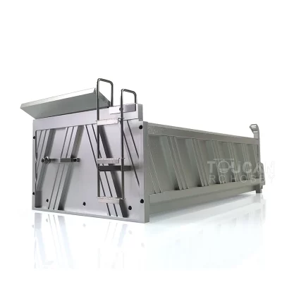 LESU RC Parts 400Mm Full Metal Cargo Bucket Container B For 6*6 RC Dumper 1/14 Truck Tamiyaya TH02029