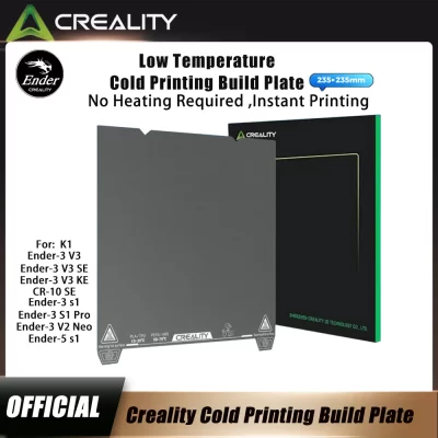 Placa de construção de impressão a frio Creality baixa temperatura 235x235mm dupla face sem aquecimento necessário para K1/Ender-3 V3 SE/KE/CR-10 SE