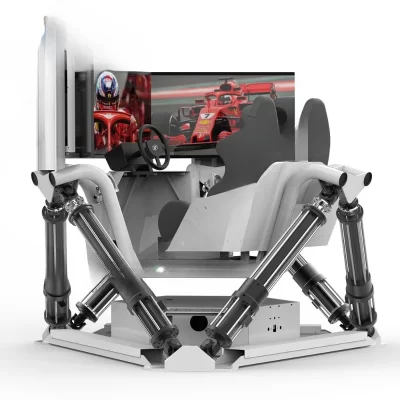 Emulador inteligente de condução de corrida VR de três telas de seis eixos