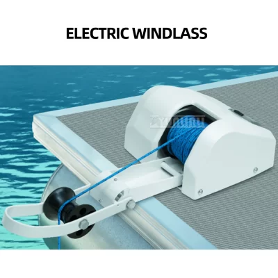 Para 13.6kg de água salgada barco marinho iate pontão vela resistente 12v guincho de âncora elétrica com controle remoto