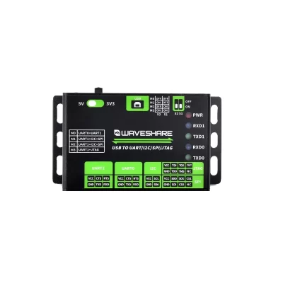 Conversor USB para UART/I2C/SPI/JTAG, suporta múltiplas interfaces, compatível com 3,3 V e 5 V