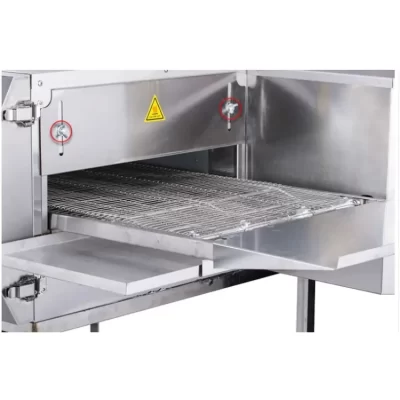 Forno de pizza de túnel de corrente comercial automático itália forno de pizza elétrico bancada correia transportadora forno de pizza para uso comercial