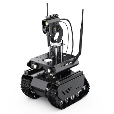 Robô AI rastreado de código aberto Waveshare UGV Beast para Orin Nano 4GB, controladores duplos, pan-tilt flexível 360