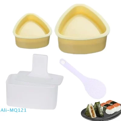 Kit de molde retangular para sushi, fabricante de musubi para spam kimbap onigiri, ferramenta de prensa de bola de arroz, acessórios de cozinha doméstica bento diy