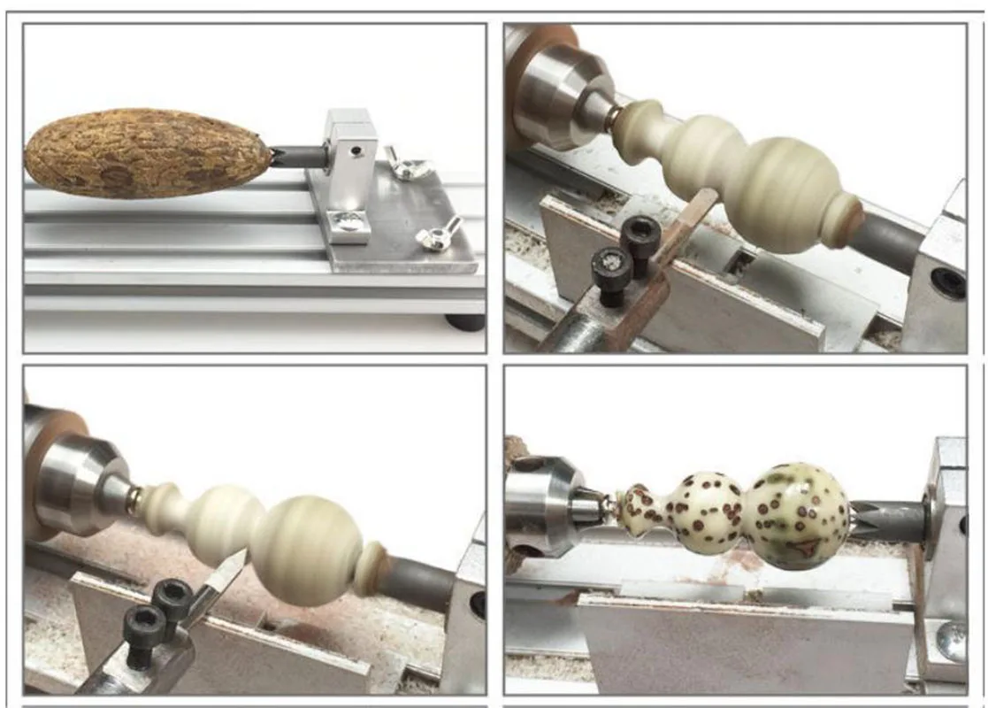 Miniatura Buddha Beads Pequeno Torno, Ferramentas para Carpintaria, Ferramentas rotativas, Punching Grinding Machine, Torno de Madeira, 12-24V DC