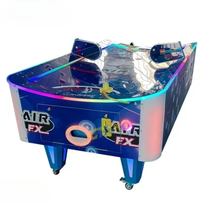 Popular shopping moeda jogo console cor diodo emissor de luz crianças adulto máquina de hóquei ar