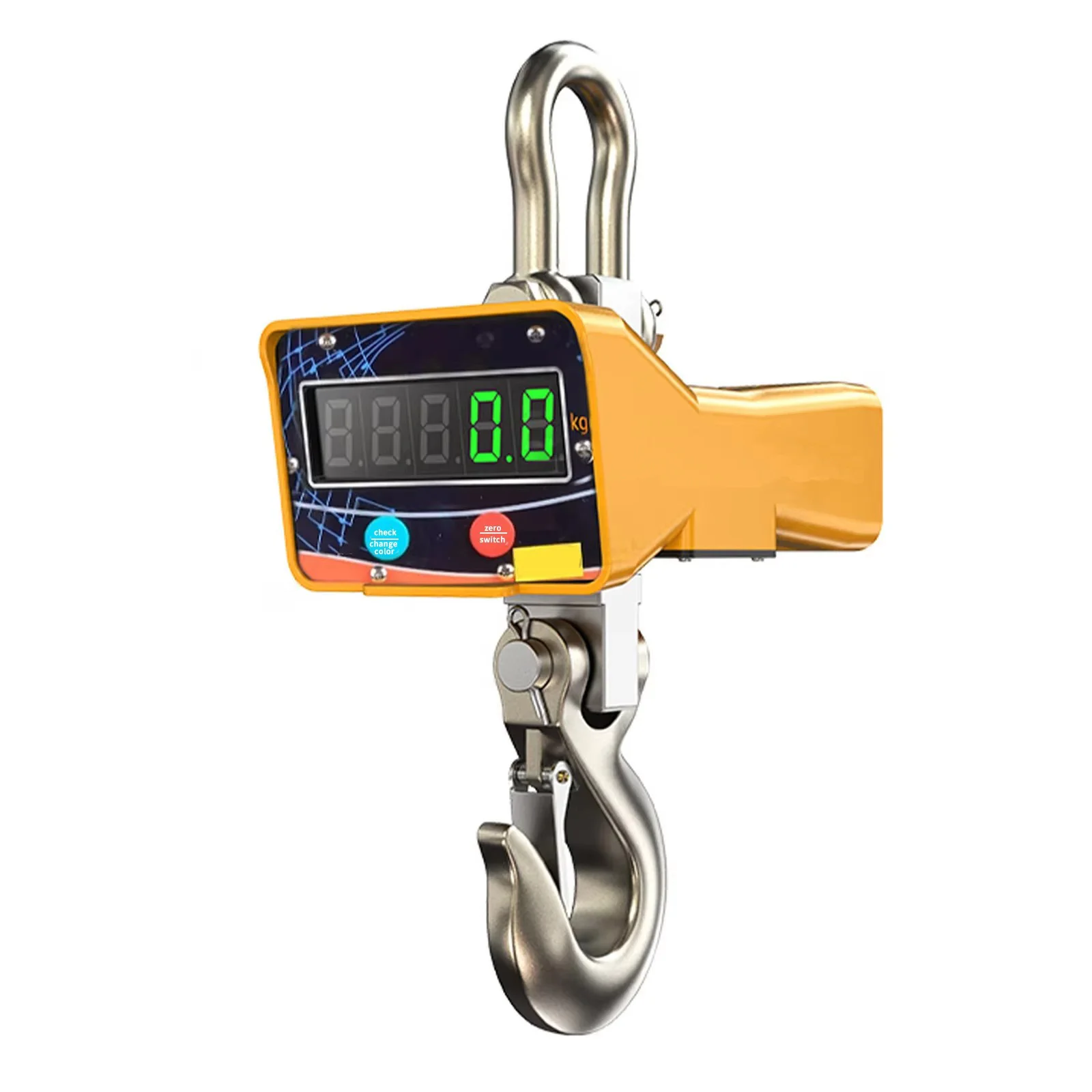 Balança de guindaste industrial resistente recarregável 3T Balança suspensa digital com display LED visível Talha Balança eletrônica Gancho