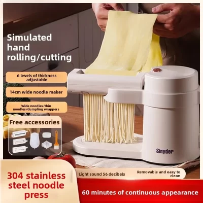 Máquina de macarrão máquina de imprensa de macarrão doméstico pequeno automático elétrico multifuncional wonton bolinho pele tudo-em-um máquina