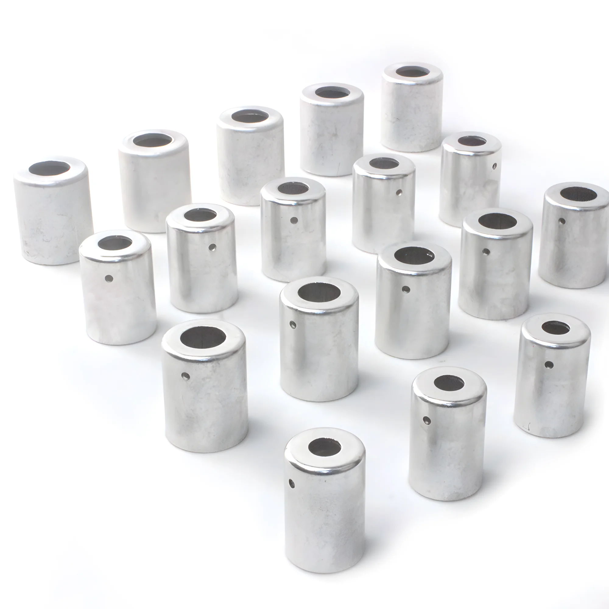 Luva de encaixe de junta de tubo de virolas de alumínio 16mm 20mm 24mm 26mm diâmetro do furo. Mangas de crimpagem para mangueira A/C de carro R12 R134a 40 unidades-pacote - Image 3