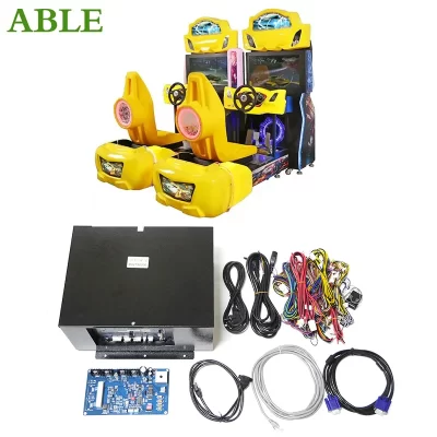 2025 novo popular de alta qualidade vídeo carro corrida arcade máquina simulador kit diy condução para crianças e adultos jogo duplo