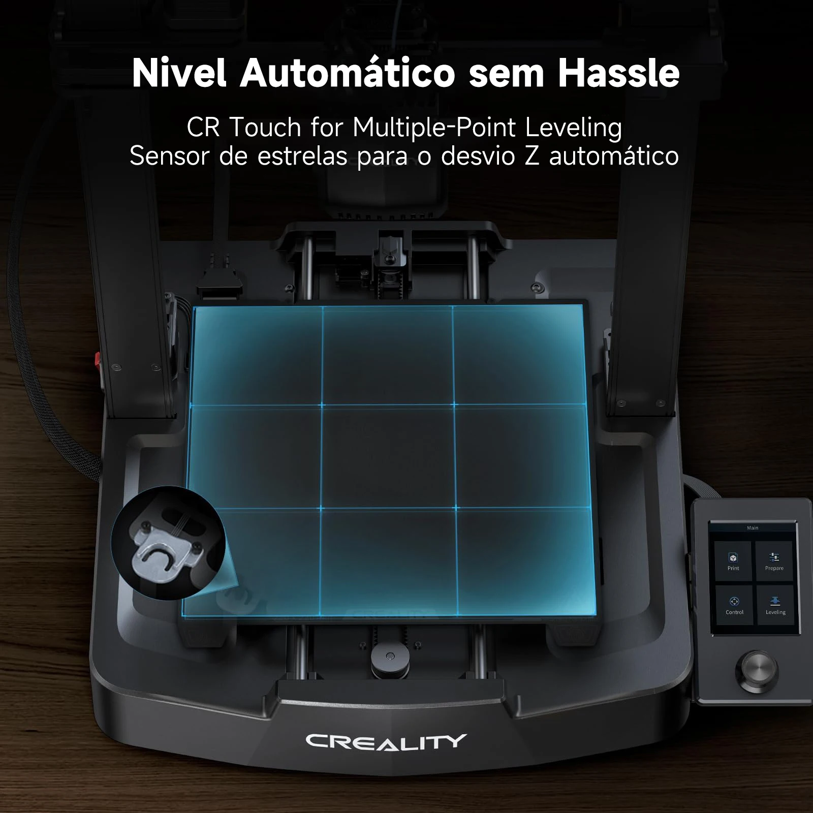 Creality-Ender 3V3 SE Impressora 3D, Atualização 250mm, s Auto Nivelamento, CR Touch, Z-Axis, Duplo Parafuso, Um Clique, Alimentação Automática, Filamento de Retorno - Image 2