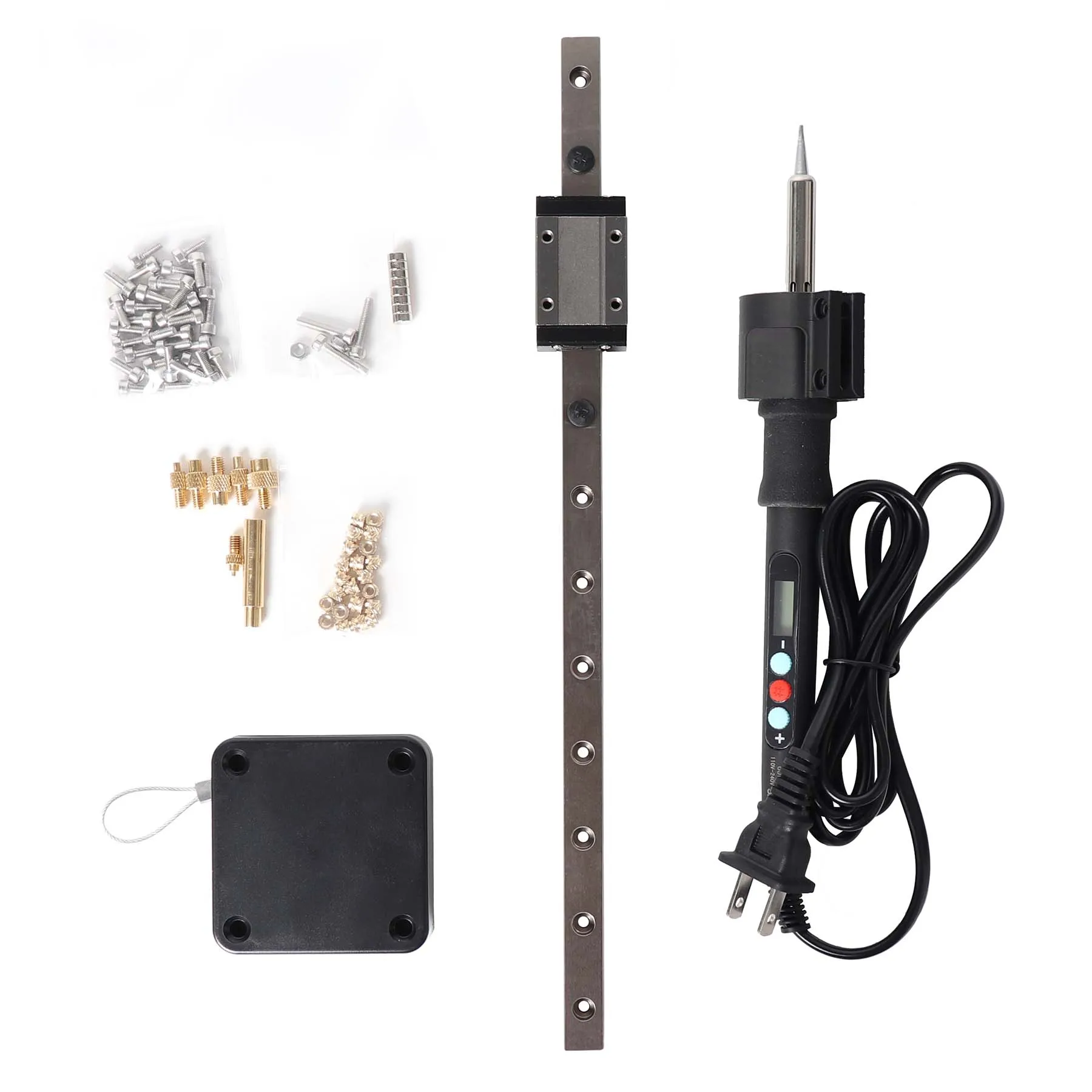 Blurolls furtivo imprensa kit de calor inserção ferramenta imprensa ponta ferro solda rosca inserção térmica porca embutida M2-M8 para peças impressas 3d