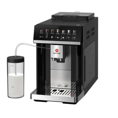 Máquina de café expresso automática Mcilpoog M3, batedor de leite e tanque embutidos, 7 variedades de café, tela sensível ao toque