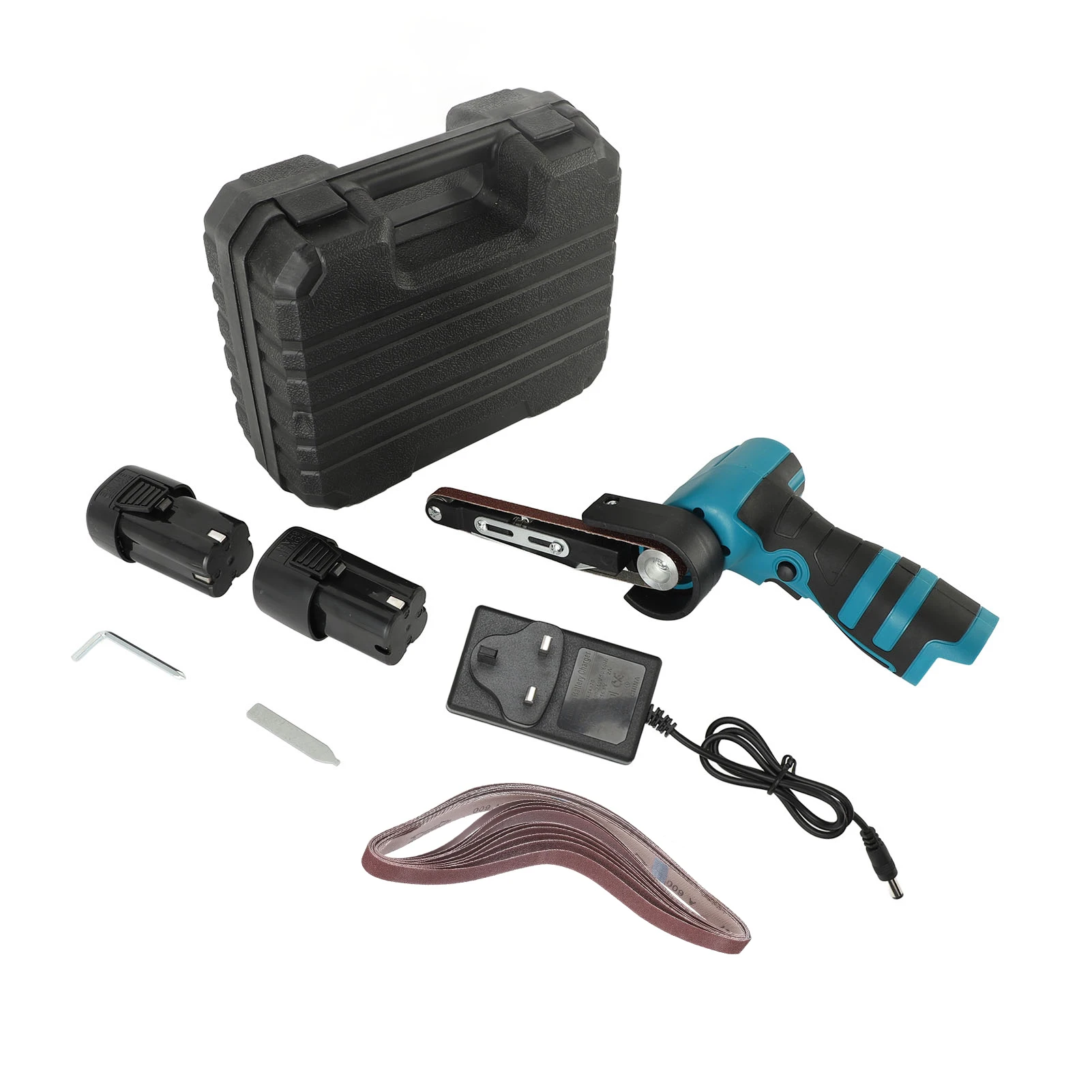 Detail Belt Sanding Machine Non Slip Versatile 16.8V 1.5AH Battery Belt Sander Rusting Removal 15 Sanding Belts for Car Parts - Image 4