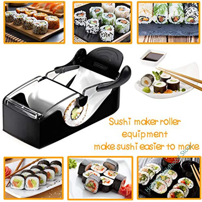 Máquina japonesa de sushi, molde de bola de arroz, rolo DIY, ferramenta antiaderente de carne vegetal, suprimentos de cozinha