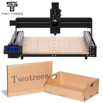 TWOTREES TTC450 Eixo 775 potente 800 mm/min Velocidade 460*460*80 mm Área de trabalho Máquina de roteador cnc para madeira, acrílico e alumínio