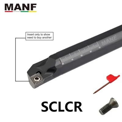 Manf ferramenta de torneamento sclcr S10K-SCLCR06 torno interno barra chata ferramentas de carboneto de tungstênio para ccmt06 ccmt09 inserções de torneamento
