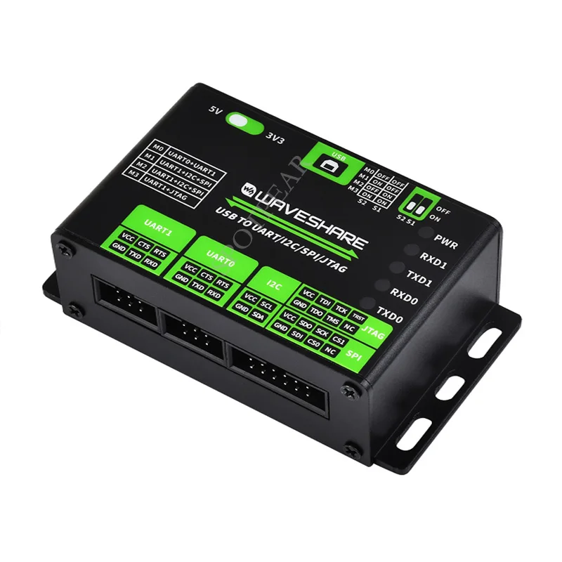 Conversor USB para UART/I2C/SPI/JTAG compatível com circuitos de proteção múltiplos de 3,3 V e 5 V suporta múltiplas interfaces - Image 6