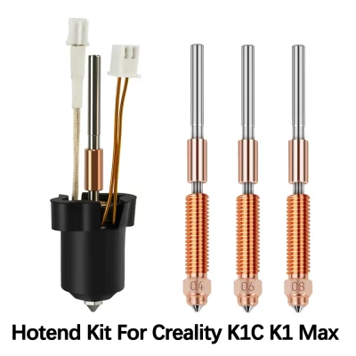 Atualizar hotend para creality k1 se k1c k1 max ender 3 v3 kit de bloco de aquecimento cerâmico aço endurecido bocal de troca rápida cabeça de impressão