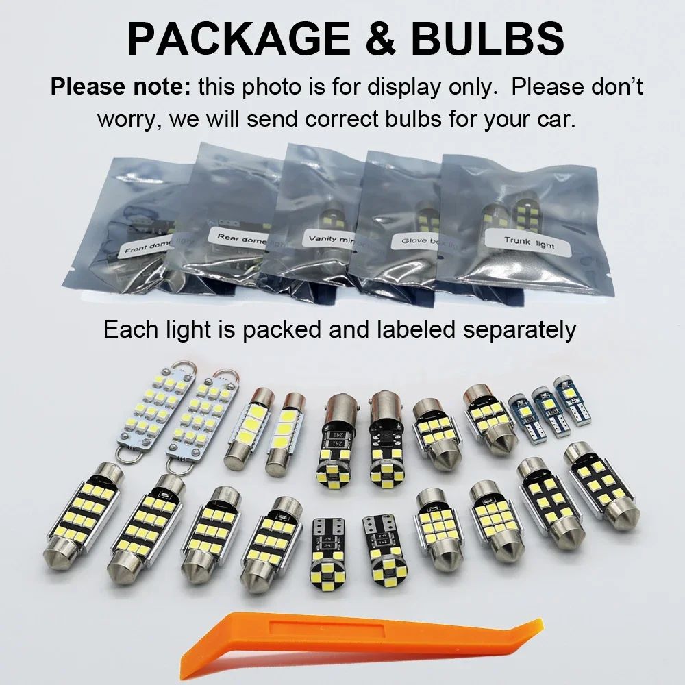 Kit completo de luz interior para carro, lâmpada led para audi a1 8x a3 8l 8p 8v a4 b5 b6 b7 b8 a5 a6 c5 c6 c7 a7 q5 8r q7 4l acessórios - Image 3