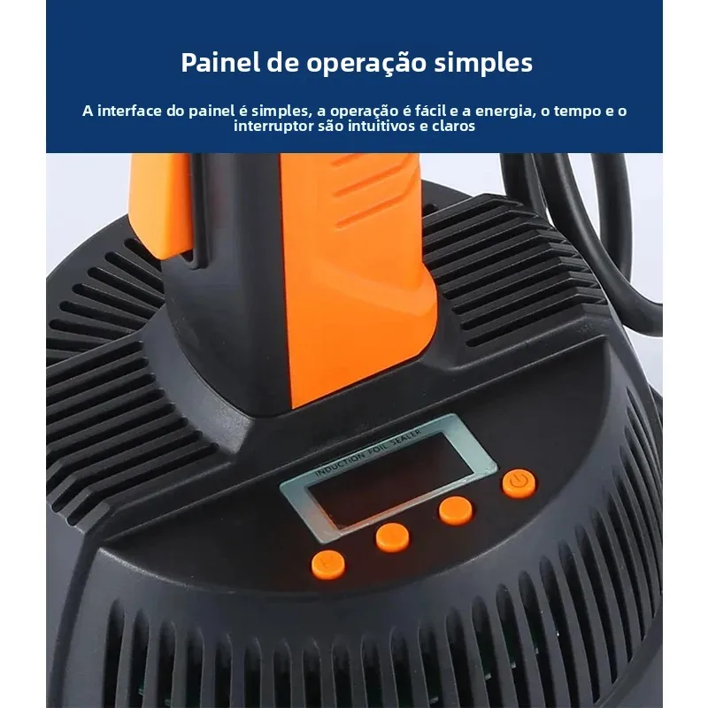Selador de garrafas de indução eletromagnética 220V Máquina de selagem de tampa Selador de indução automático para garrafas de plástico e vidro - Image 2