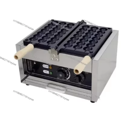 Nova máquina elétrica comercial de bolhas taiyaki, antiaderente, bola redonda, espeto de lanche, máquina de waffle, fácil de operar, tensão 220v