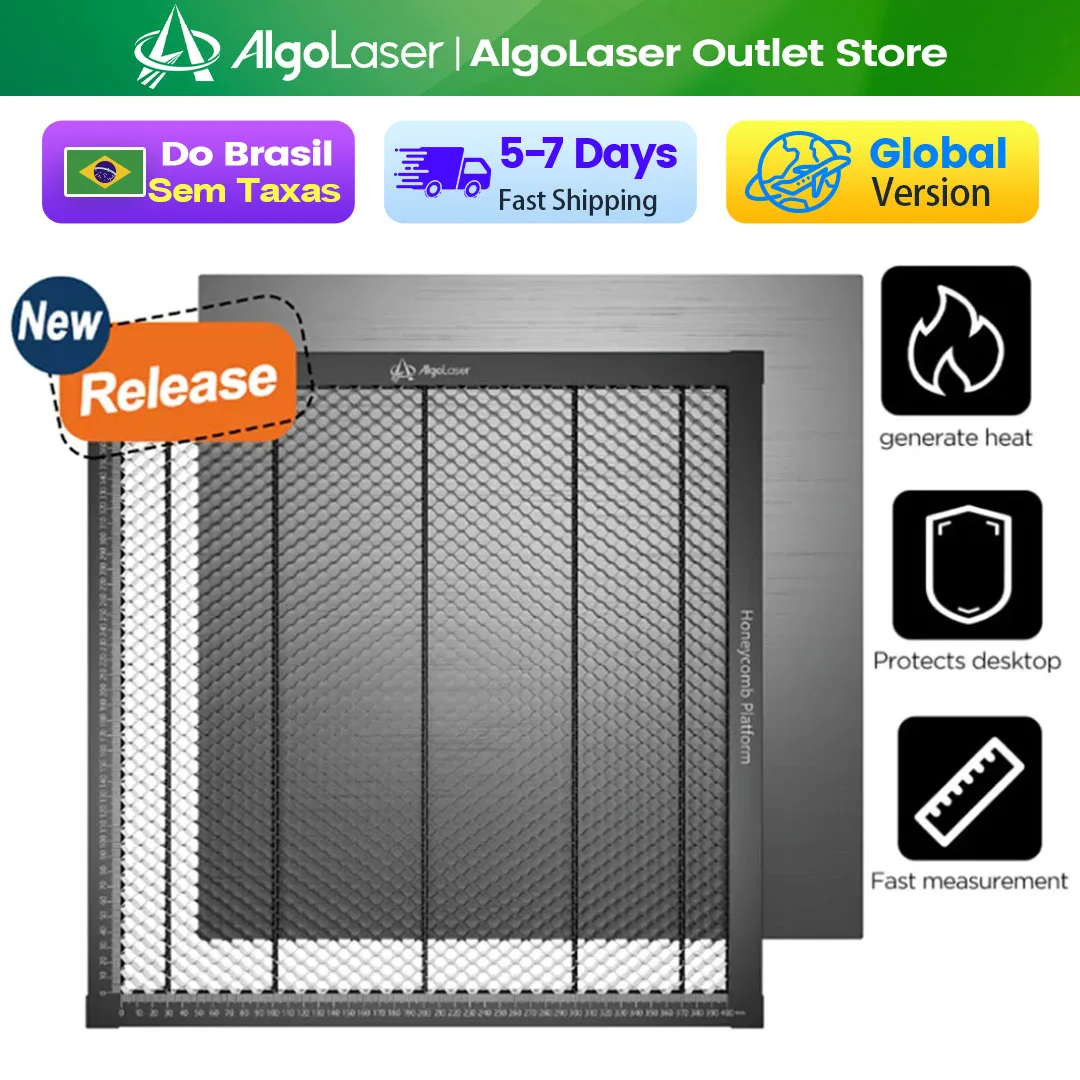 AlgoLaser Gravador a laser Mesa de painel de favo de mel para laser universal CNC Diodo de favo de mel CO2 Cortador de gravador a laser