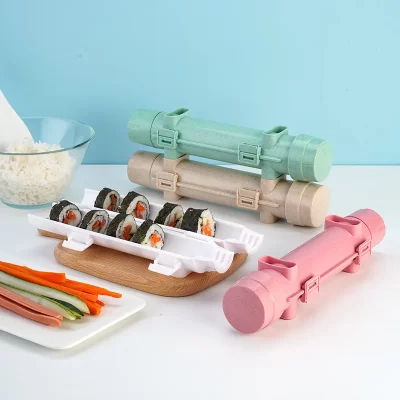 Fabricante de sushi rápido sushi bazuca rolo japonês molde arroz vegetal carne rolamento diy sushi que faz a máquina cozinha sushi ferramenta