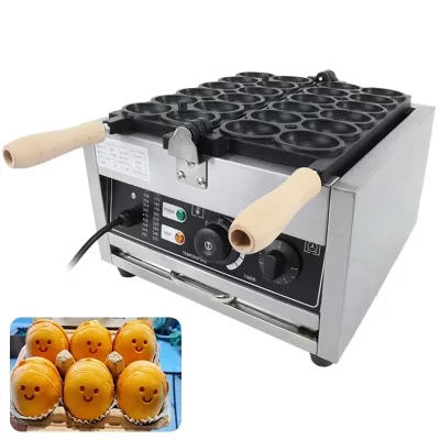 Atacado ovo bolha bola waffle fabricante comercial elétrico sorriso rosto máquina de waffle com melhor preço
